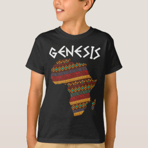 Zwarte geschiedenismaand Genesis Proud Africa Afri T-shirt