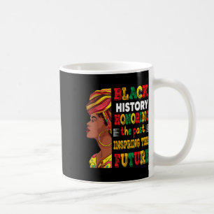 Zwarte geschiedenismaand in het verleden inspirere koffiemok