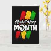 Zwarte geschiedenismaand kaart (Gele Bloem)