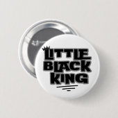 Zwarte geschiedenismaand Kleine zwarte koning Butt Ronde Button 5,7 Cm (Voorkant /achterkant)
