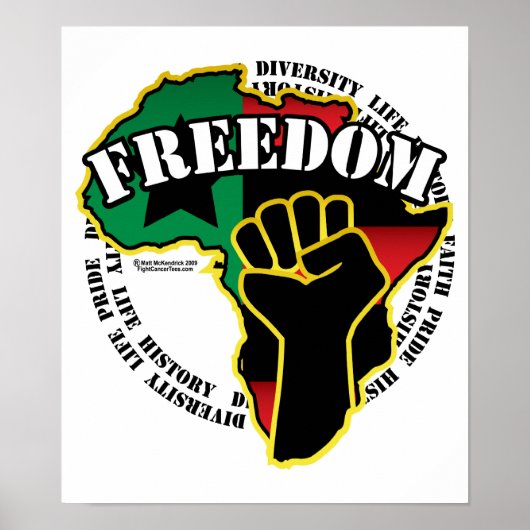 Zwarte geschiedenismaand poster (Voorkant)