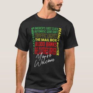 Zwarte geschiedenismaand - Pride Afrikaanse uitvin T-shirt