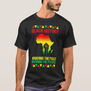 Zwarte geschiedenismaand Proud African American T-shirt