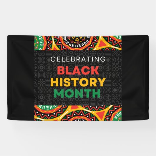 Zwarte geschiedenismaand spandoek (Horizontaal)