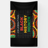 Zwarte geschiedenismaand spandoek (Verticaal)