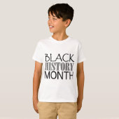 Zwarte geschiedenismaand t-shirt (Voorkant volledig)