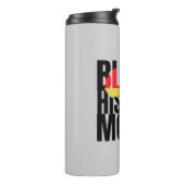 Zwarte geschiedenismaand thermosbeker (Gedraaid links)