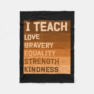 Zwarte-geschiedenismaand vieren I Teach Black Hist Fleece Deken