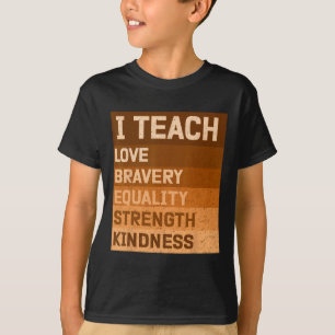 Zwarte-geschiedenismaand vieren I Teach Black Hist T-shirt