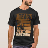 Zwarte-geschiedenismaand vieren I Teach Black Hist T-shirt (Voorkant)