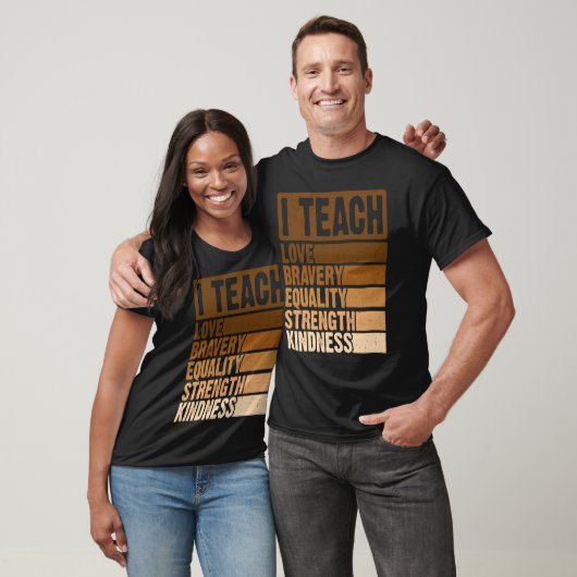 Zwarte-geschiedenismaand vieren I Teach Black Hist T-shirt (Unisex)