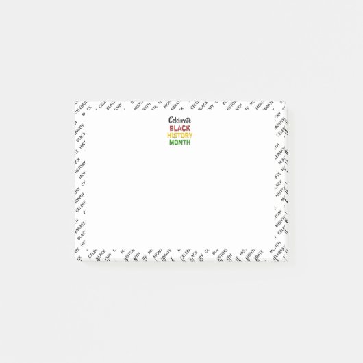 Zwarte-geschiedenismaand vieren post-it® notes (Voorkant)