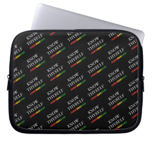 Zwarte geschiedenismaand WEET ZELF Laptop Sleeve