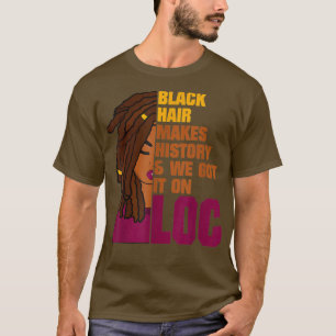 Zwarte geschiedenismaand zoeken t-shirt