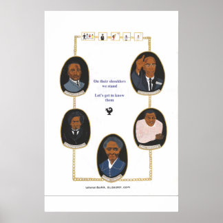 Zwarte geschiedenistrainingskans poster