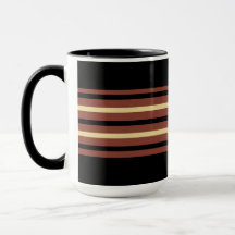 Zwarte gestreepte koffie Mok Cup - Modest Chic