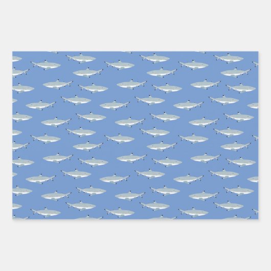 Zwarte getipte rifhaai inpakpapier vel (Voorkant 2)