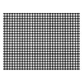 Zwarte Gingham Tafelkleed (Voorkant (Horizontaal))