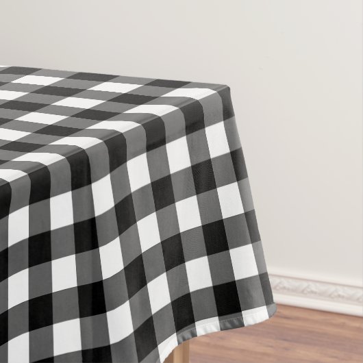 Zwarte Gingham Tafelkleed (Voorbeeld)