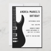 Zwarte gitaar kaart (Voorkant)