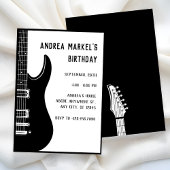 Zwarte gitaar  kaart