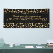 Zwarte Glam-Bedankt voor ondersteuning voor zwart  Spandoek (Beurs)