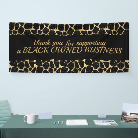 Zwarte Glam-Bedankt voor ondersteuning voor zwart Spandoek (Beurs)