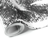 Zwarte glitterliften cadeaupapier (Rol Hoek)