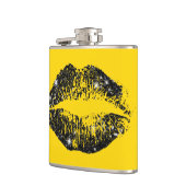 Zwarte glitterliften heupfles (Links)