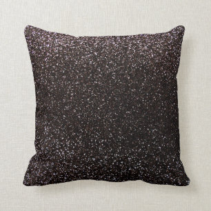 Zwarte glitters kussen