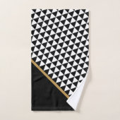ZWARTE GOLD ABSTRACT PATROON BATHROOM TOWEL SET BAD HANDDOEK (Handdoek)