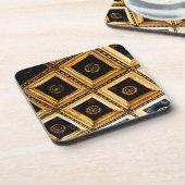 Zwarte Gold-architectuur Bier Onderzetter (Linkerzijde)