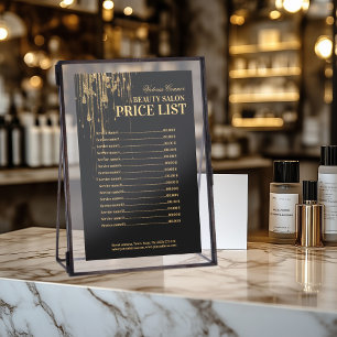 Zwarte & Gold Beautique - nieuwe prijslijst Flyer