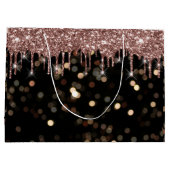 Zwarte Gold Confetti Luxury Roos Glitter Drivers Groot Cadeauzakje (Achterkant)
