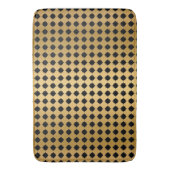 ZWARTE GOLD HEXAGON PATROON BATROON MAT (Voorkant Verticaal)