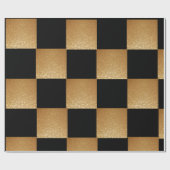 Zwarte & Gold luxe 2022 Cadeaupapier (Vlak)