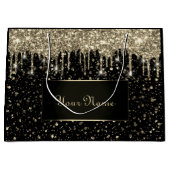 Zwarte Gold Minimumnaam Lux VIP Glitter Drivers Groot Cadeauzakje (Voorkant)