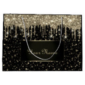 Zwarte Gold Minimumnaam Lux VIP Glitter Drivers Groot Cadeauzakje (Achterkant)