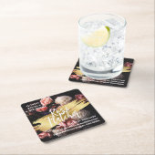 Zwarte Gold Workshop Vierkante Kartonnen Onderzetter (Insitu)