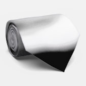 Zwarte golven abstracte reeks nr. 2 stropdas (Opgerold)