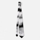 Zwarte golven abstracte reeks nr. 2 stropdas (Achterkant)