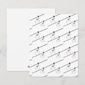 Zwarte gondels vakantiepas. feestdagenkaart (Voorkant / Achterkant)