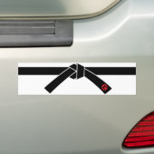 Zwarte gordel, 黒, 武 bumpersticker (Op auto)