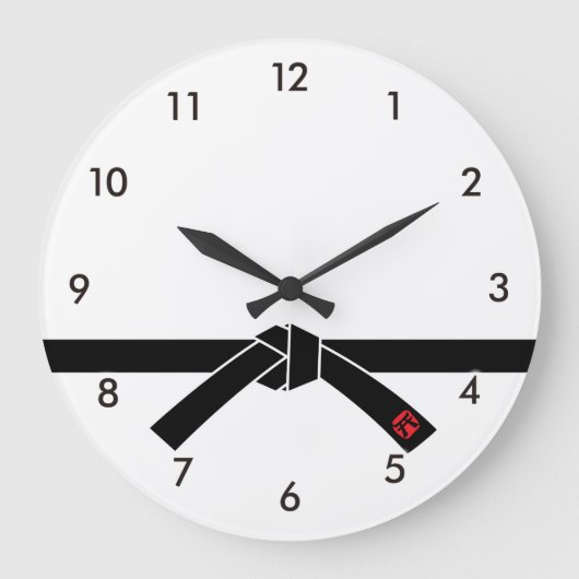 Zwarte gordel, 黒, 武 grote klok (Voorkant)