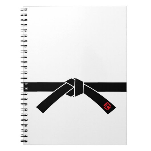 Zwarte gordel, 黒, 武 notitieboek (Voorkant)