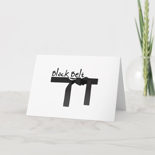 Zwarte gordel kaart (Voorkant)