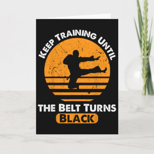 Zwarte gordel — Martial Art training Karate Tae Kw Kaart