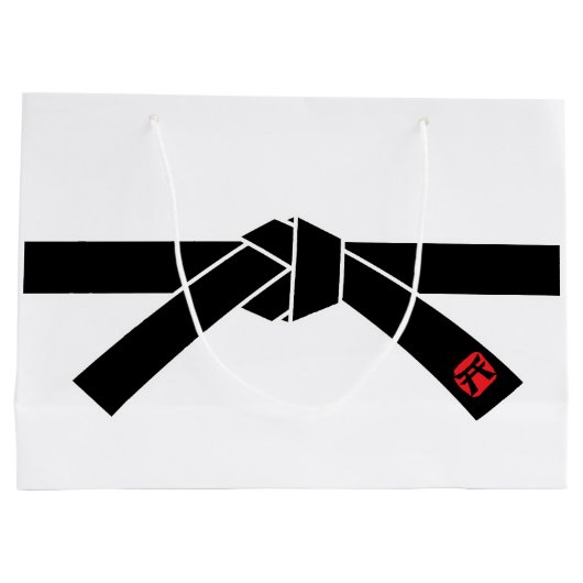 Zwarte gordel, martial Arts Groot Cadeauzakje (Achterkant)