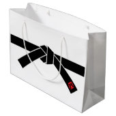 Zwarte gordel, martial Arts Groot Cadeauzakje (Achterkant Gekanteld)