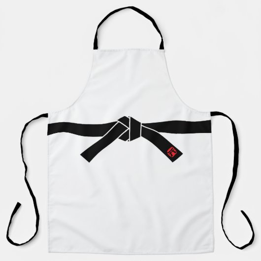 Zwarte gordel, martial Arts Schort (Voorkant)